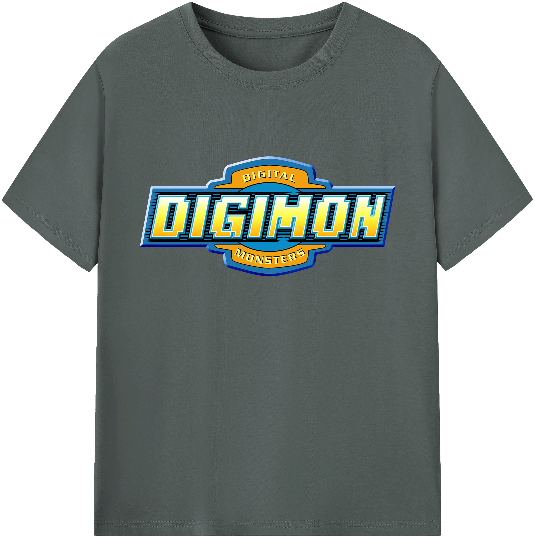 （画像用） Digimon デジタルモンスター/デジモン 綿100％ メンズ半袖Tシャツ｜肌触りやわらか＆通気性